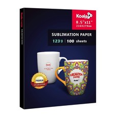 Koala Sublimation Paper 8.5x11 inches Easy to DIY T-shirts, Tumblers, Mugs On...