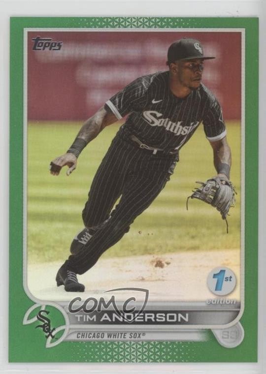 2022 Topps Series 1 1st Edition Green 18/150 Tim Anderson #64 b8c