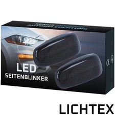 LED Seitenblinker Umrüst-Satz A2028201921 für Mercedes-Benz Schwarz smoked