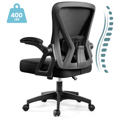 #ad COOLHUT 400LBS ERGONOMIC MESH ROLLING WORK SWIVEL TASK CHAIRS WITH WHEELS BLACK $94.27