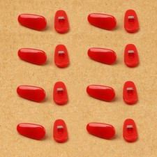 8 Pairs Red Push In Replacement Nose Pads for Ray Ban Scuderia Ferrari Sunglass