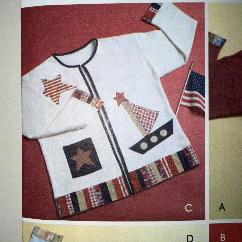 McCall's M4735 Sewing Pattern, Seasonal Appliques for Sweatshirt, UNCUT - Image 4 of 4