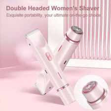 2 in 1 Dual Head Electric Lady Waterproof Shaver Razor for Women    /////