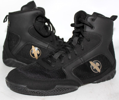 NIB  Mens Hayabusa Pro Boxing Shoes  Black  Gold  Size 115 PBSB11H G2U