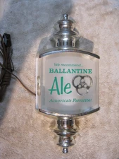 Vintage Ballentine Ale Wall Sconce Light