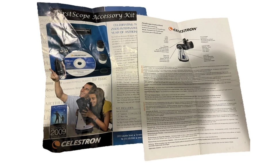 Telescópio Celestron FirstScope 76mm 12 - Imagem 2 de 4