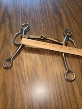 Handmade Snaffle Curb Shank Bit Western Horse Tack