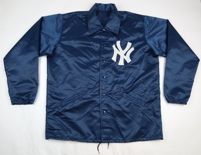 Rare Vintage! Felco NEW YORK YANKEES Satin Windbreaker Sz XL USA Union Made