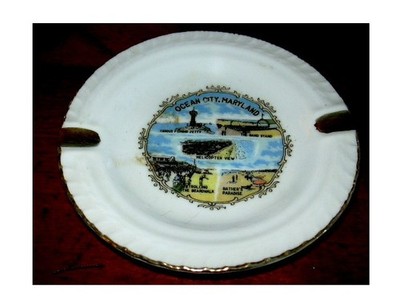 Vintage OCEAN CITY MARYLAND Souvenir Ashtray