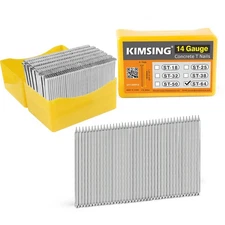 KIMSING Concrete T Nails 14 Gauge 2-1/2" Length (64mm) Galvanized Glue Collated