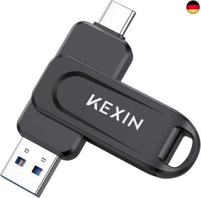 KEXIN USB C Stick 32GB USB 3.0 OTG, bis zu 100 MB/s, Dual-USB Type-C &