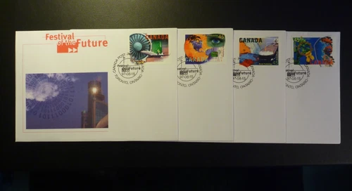 Lot of four Canada "Festival of the Future"  1997 First Day Covers