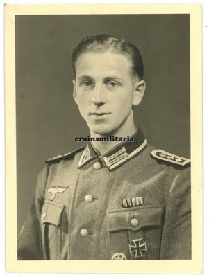 Orig. Foto Portrait 5.JD Pionier Jäger Offizier (D^K) mit EK1 Orden in WILDBAD