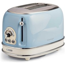 ARIETE TOASTER VINTAGE CELESTE (0155/05) - TOSTAPANE ELETTRICO IN METALLO - 6 LI