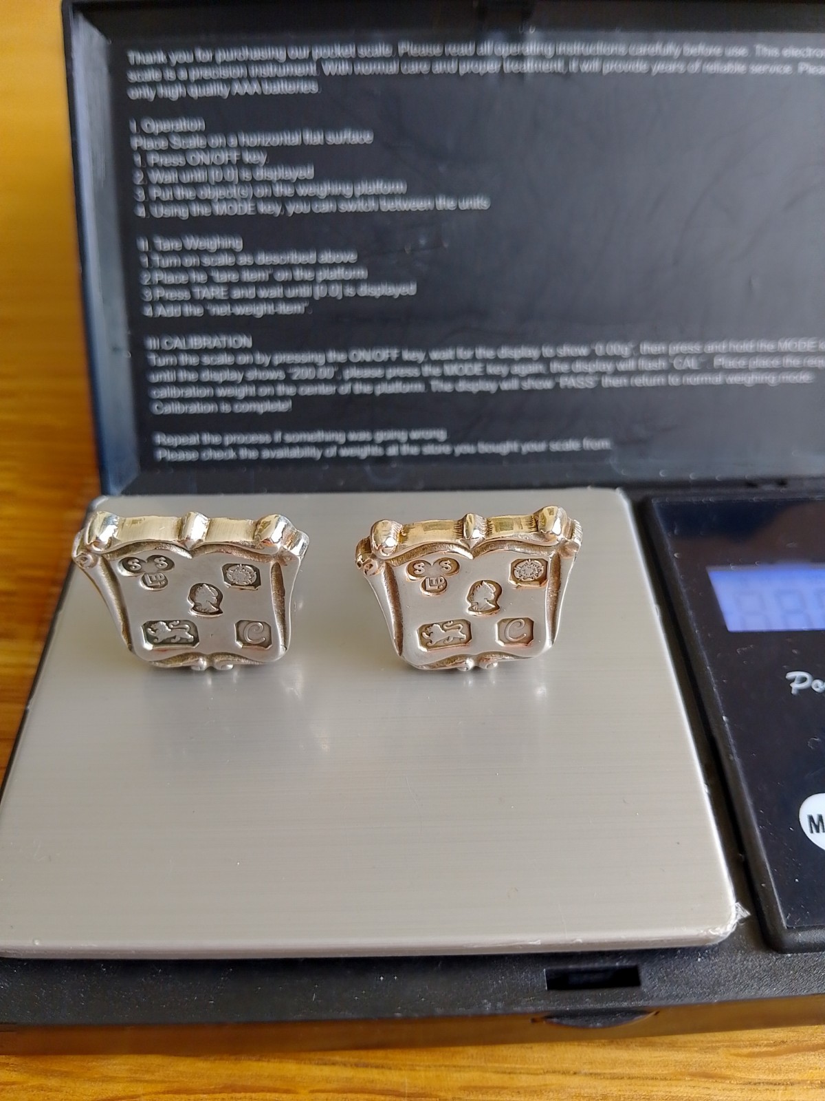 Superb Solid Sterling Silver Jubilee Cufflinks - … - image 7