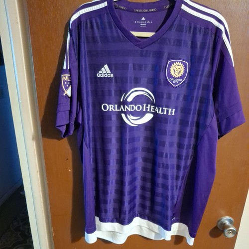 Adidas Men's MLS Orlando City SC 2015/16 Home Climacool Jersey Purple Size 2xl
