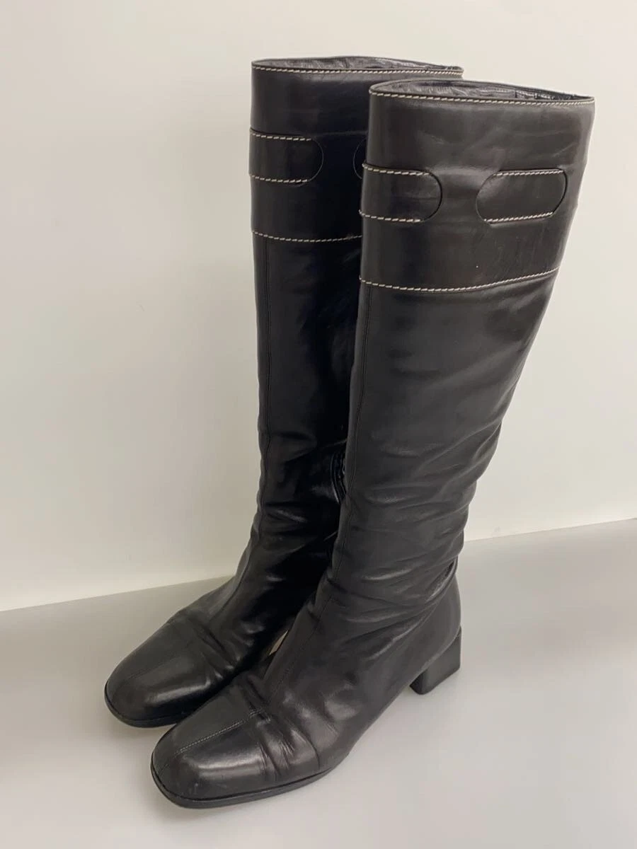 Christian Louboutin — Christian Louboutin Long Boots EU:36 Black Leather DOTT.MARTIN Shoes