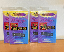 Lot 4 NEW Kinetic PHOTO SCOPE Scrapbooking Pull Out Photo Albums Black Medium