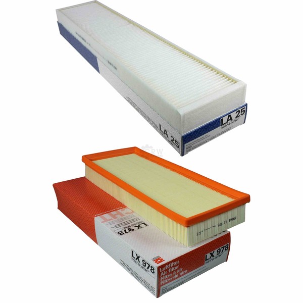 Mahle / Knecht Set Filterpaket Innenraumfilter LA 25 Luftfilter LX 978-image