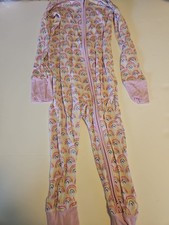 Little Sleepies Pink Rainbow Zippy Pajamas 2T