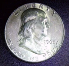 1962-D 50C Franklin Half Dollar - Not certified - Extremely Fine