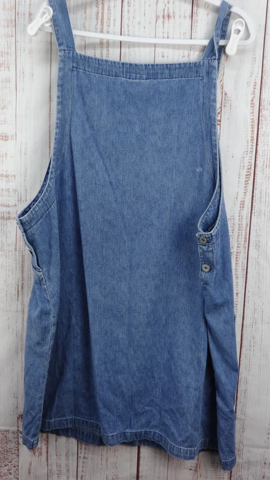 Faded Glory общий джинсовой ткани платье фермы женщин 20 W синий винтажный 90-х - Изображение 2 из 4