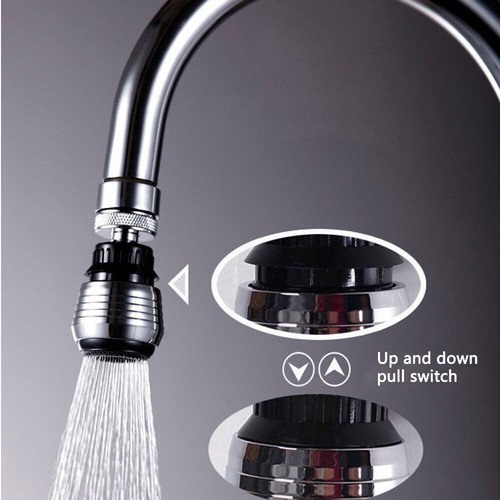 Grifo giratorio giratorio 360° para ahorro de agua aireador difusor grifo boquilla filtro bueno - Imagen 6 de 12