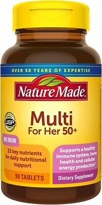 Nature Made Multi For Her 50+ Multivitamin für Frauen, 90 Tabletten
