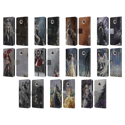 OFFICIAL NENE THOMAS GOTHIC LEATHER BOOK WALLET CASE COVER FOR MOTOROLA PHONES