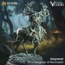 Tabletop RPG Miniature Gwynevel 32mm 75mm Qum...