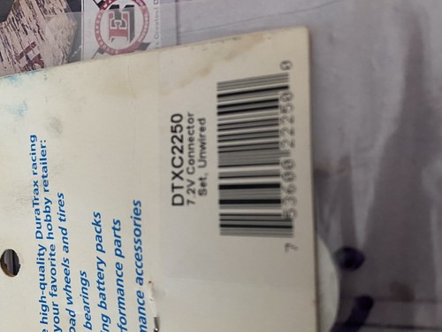 Duratrax DTXC2250 7.2VStandard Connector Set Male/Female NewInPack USA Shipped - Picture 5 of 9