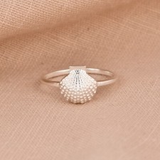 Sea Shell Design Beach Rings 925 Sterling Silver Ocean Jewelry Gift Rings