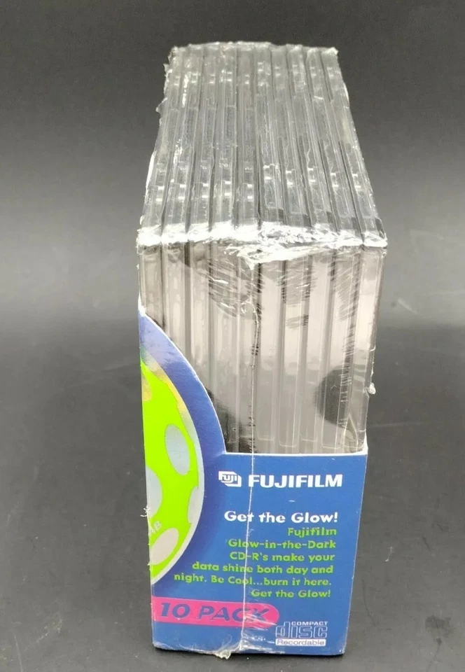 Fujifilm CD-R 80 Min 700 MB Glow Disc Glow In The Dark 10 Pack With Cases Sealed - Image 3 of 4