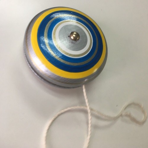 TRADITIONAL HAND PAINTED WOOD , ORIGINAL YOYO , MEXICAN TOY , BRIGHT COLORS - Picture 5 of 5