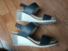 PLDM Palladium Size 38 US 7 Black Ankle Strap Wedge Platform Sandals Shoes — photo 5