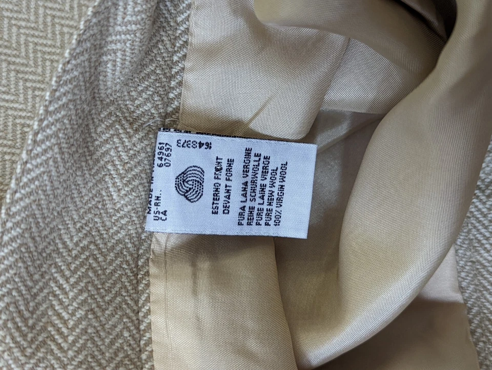 Vintage United Colors of Benetton beige Skirt size EUR 46 UK 12 MADE IN ITALY - Image 4 of 4