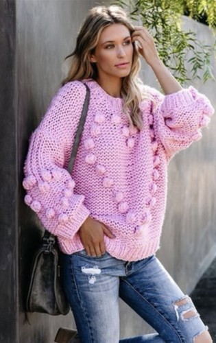 🆕POL Heart to Heart Knit Pom Sweater SZ L | eBay