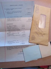 VINTAGE Booton National Bank  check book /state of John Vreeland TRUST Co NJ