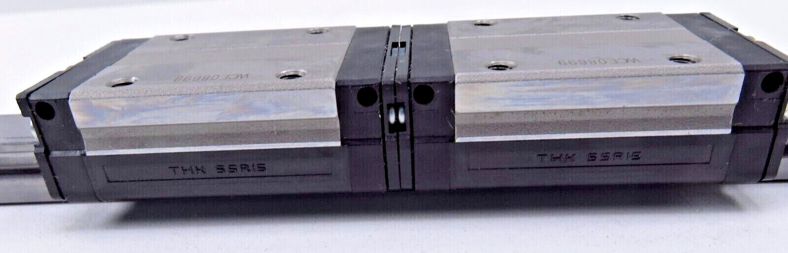 2 of THK SSR15 Linear Bearing Guide Blocks w/ Rail 14" eBay