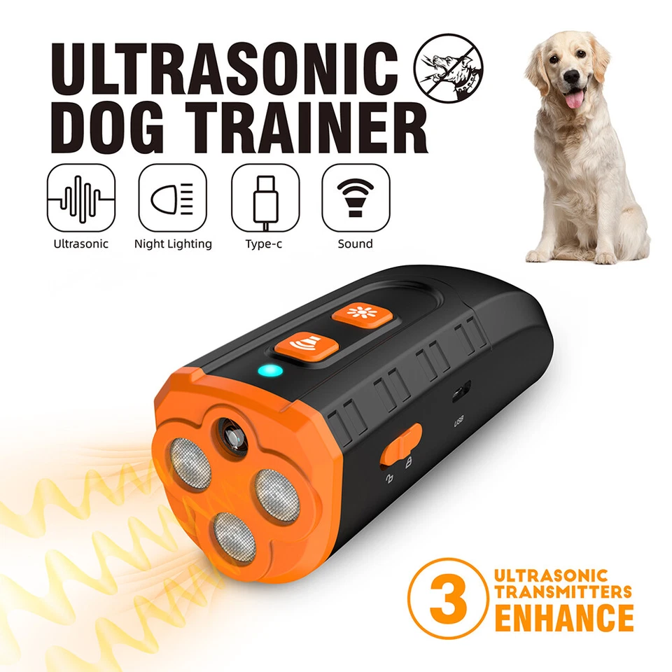 ANTI BARK DEVICE ULTRASONIC DOG BARKING CONTROL STOP REPELLER TRAINER TRAIN TOOL - image 2 of 4