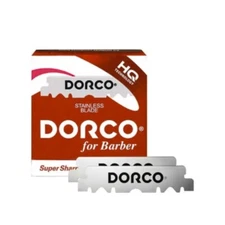 Dorco Stainless Steel Single Edge Razor Blades 100ct - Red