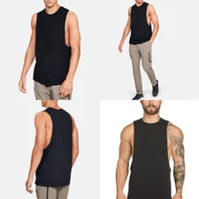 US Men Gym Muscle Singlets Workout Tank Top Bodybuilding Sleeveless T-shirt