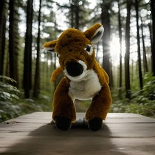 FAO Schwartz Realistic Fawn Deer Plush Stuffed Animal