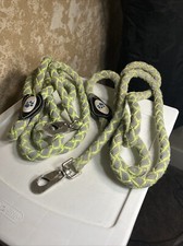 Lot of 2 Neon Dog Leashes Designed For Safety Medium Pre-owned