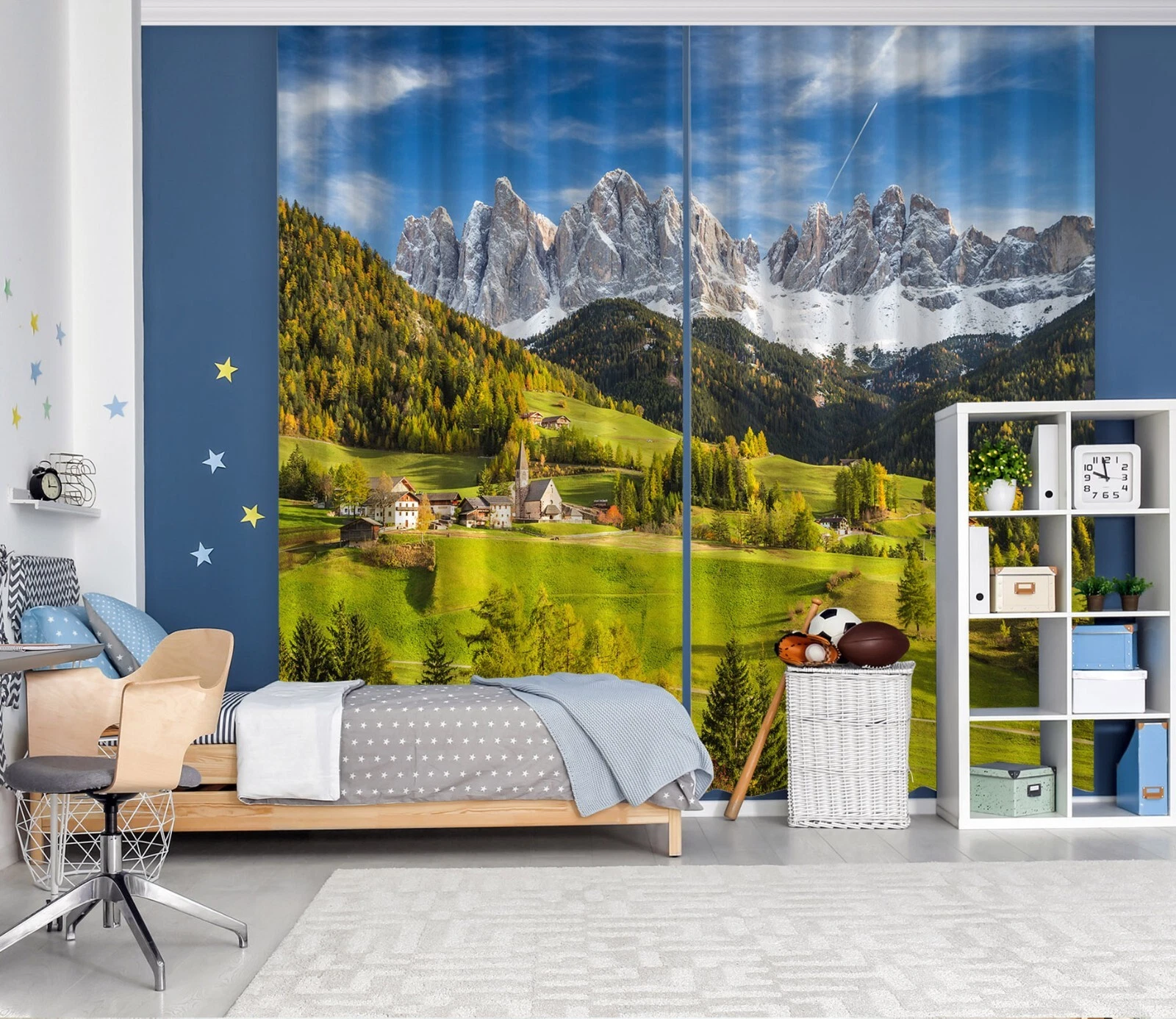 3D Green Mountain Forest ZHUC5169 Photo Curtain Window Blockout Fabric Vera 2023