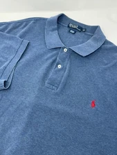 Polo Ralph Lauren Men’s Short Sleeve Blue Polo w/Red Pony Sz 3XB T9