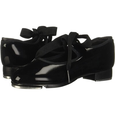 Capezio Tele Tone Patent Leather Mary Jane Tap Shoes Black Kids