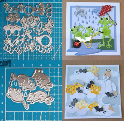 Tier Stanzformen Metall Cutting Dies Scrapbooking Stanzschablonen Stencils Karte