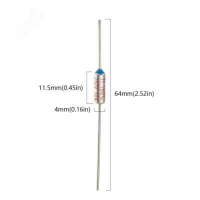 Termofusibili Per Blocco Surriscaldamento - 5 Pezzi, 10A 250V AC, Temperatura 216°C, Lunghezza 11mm - Foto 14