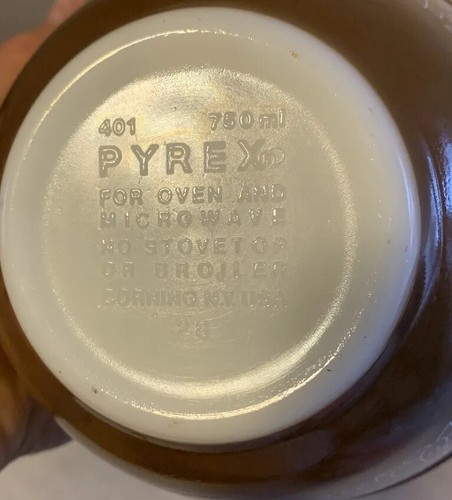 Pyrex Woodland Brown Cinderella Mixing Bowl 401 750ml - Picture 6 of 8